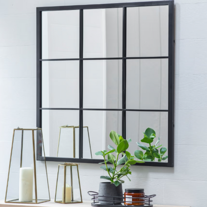Indoor/Outdoor Window Pane Mirror in 3 Sizes