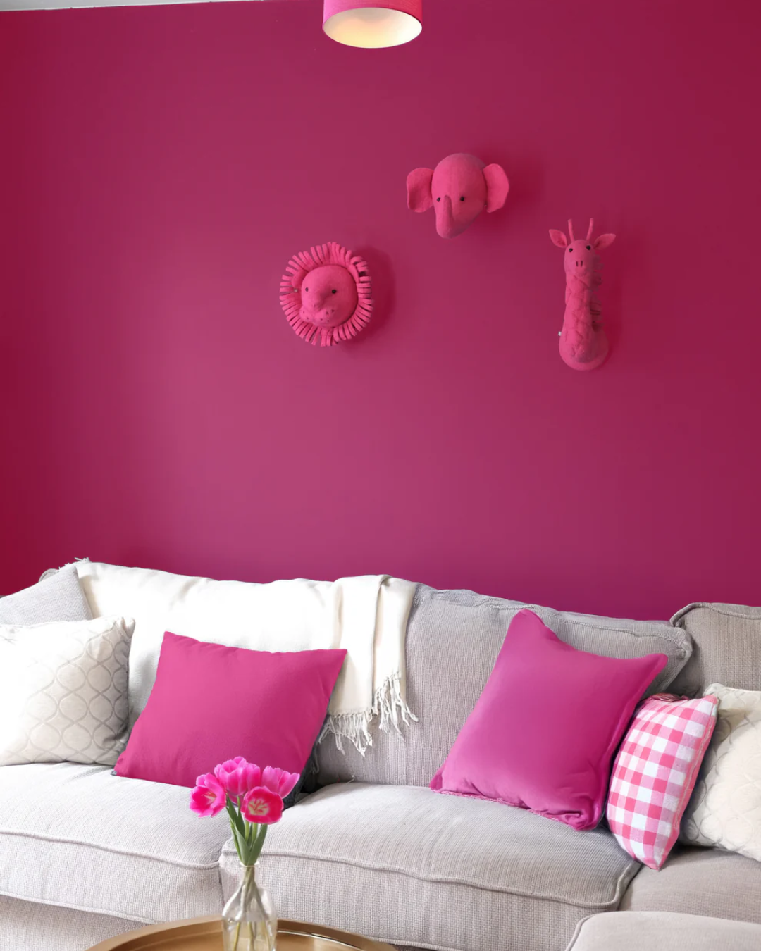 Mini Felt Elephant Head in 5 Colours