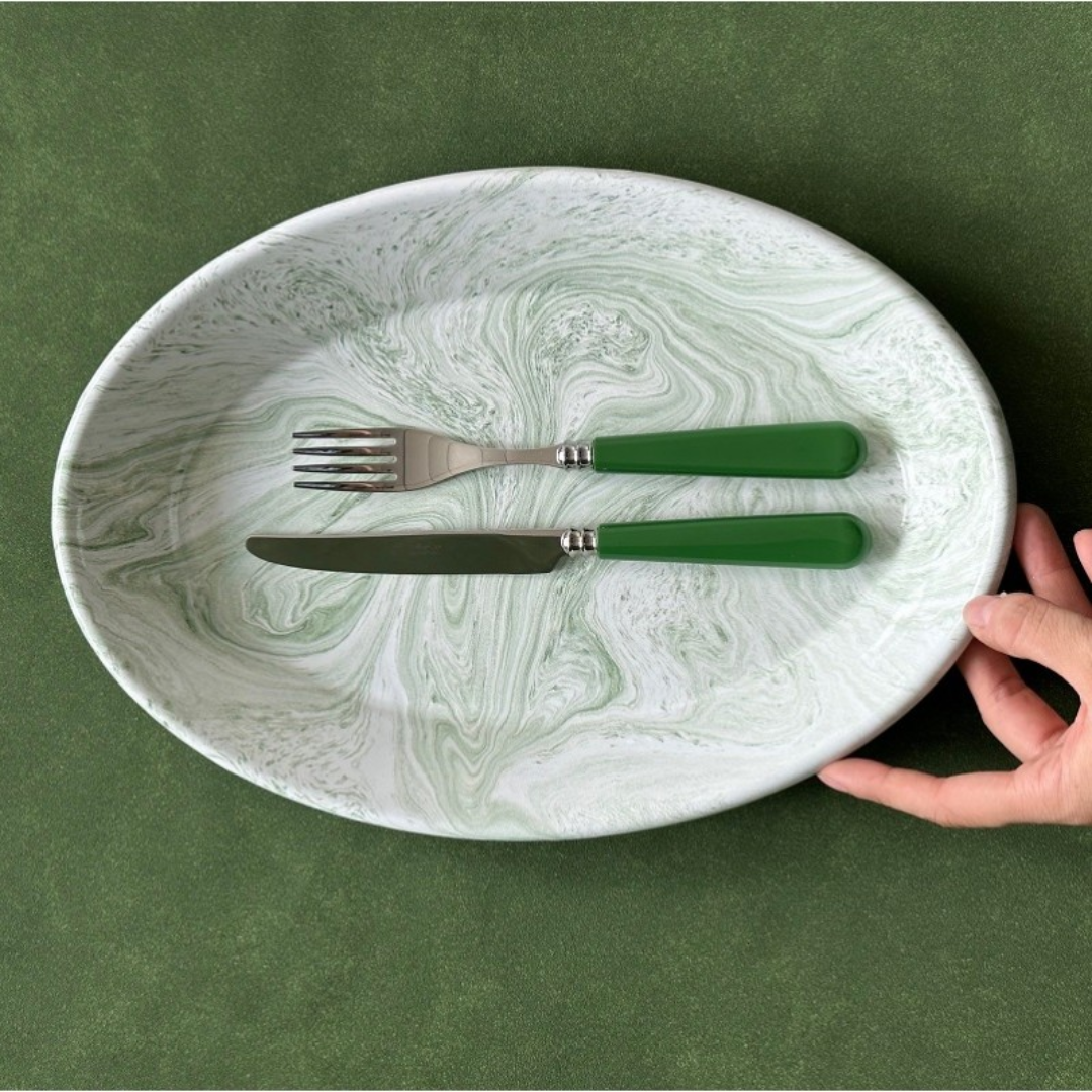 Solid Dinner Knife French Blade in 7 Colours
