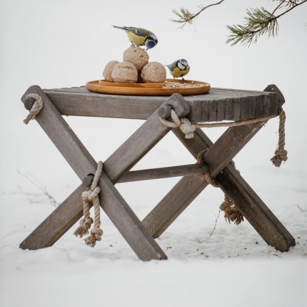 Pine Eco Footstool / Side Table
