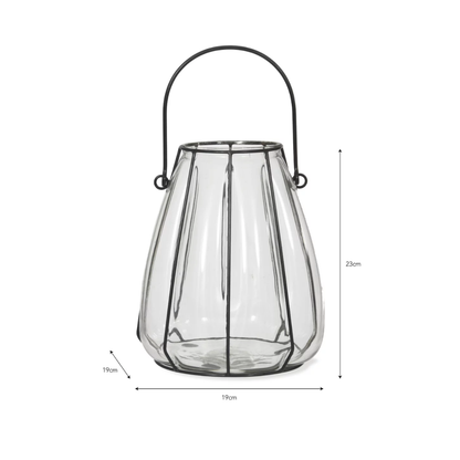 Adlestrop Lantern Medium Black (H19 X Dia15cm)