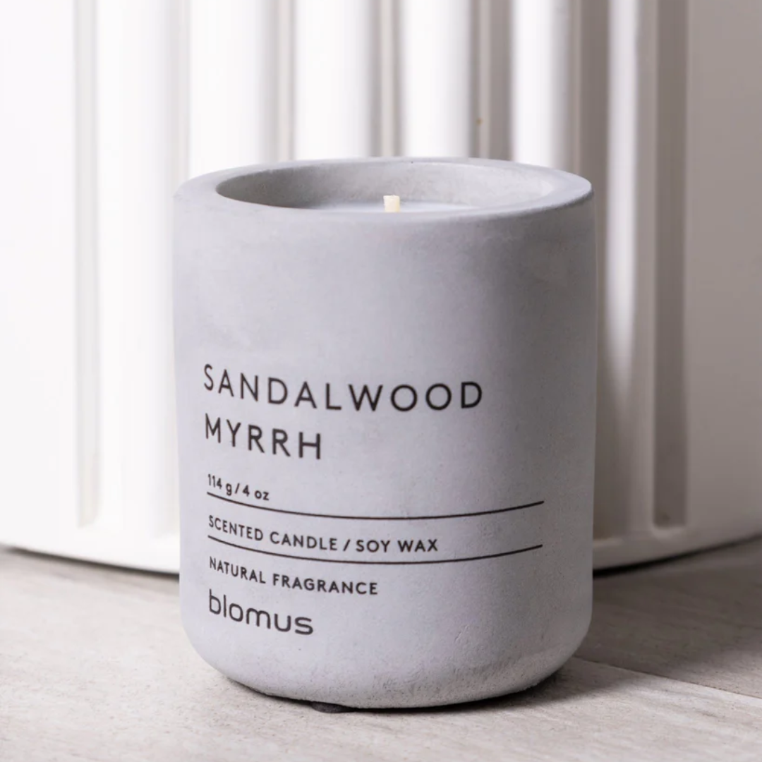 Sandalwood and Myrrh Scented Candle in 2 Sizes