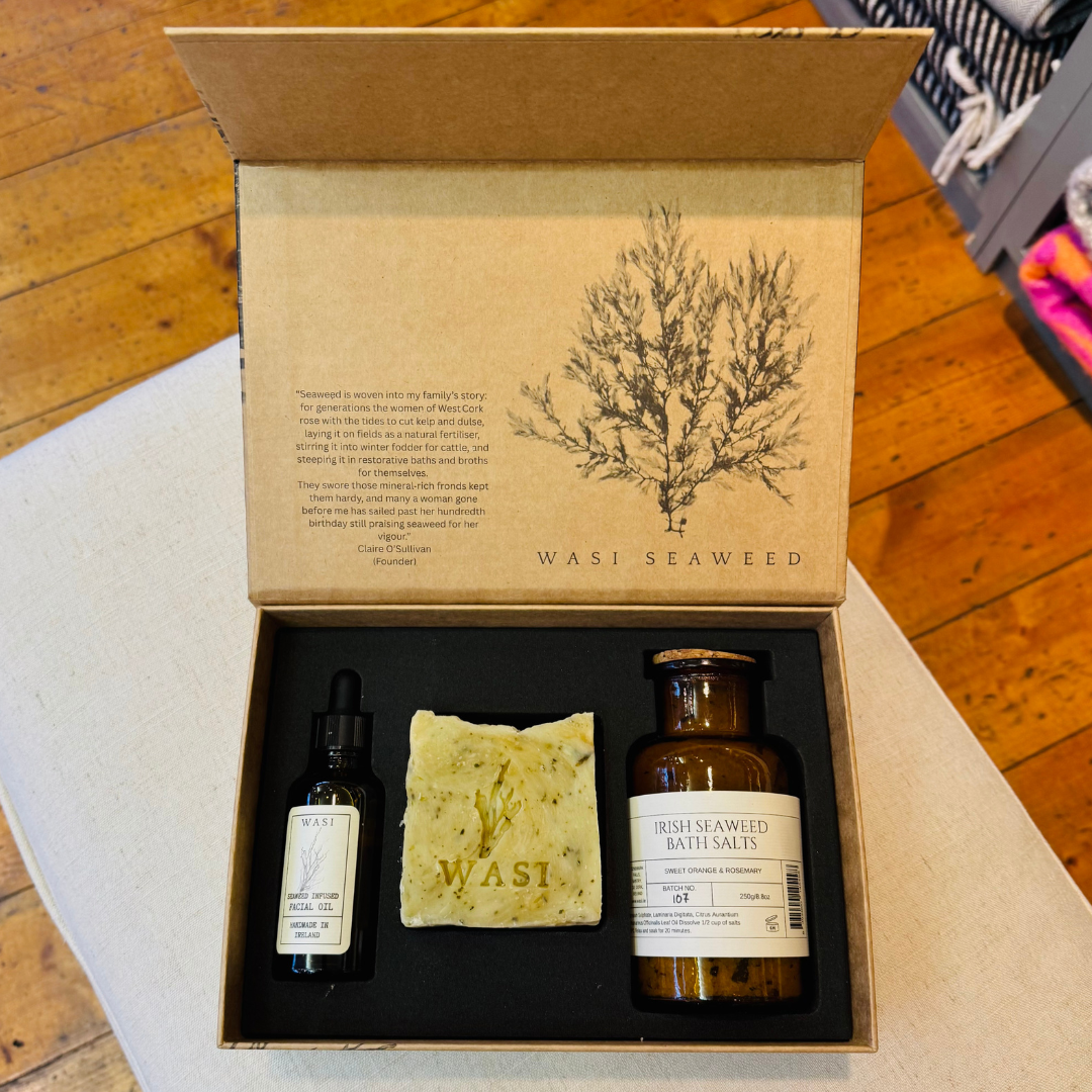 Irish Seaweed Gift Set (Bath Salts, Soap Bar &amp; facial Oil)