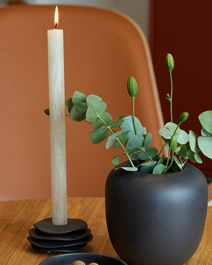 Layered Ceramic Candle Holder in 3 Colours