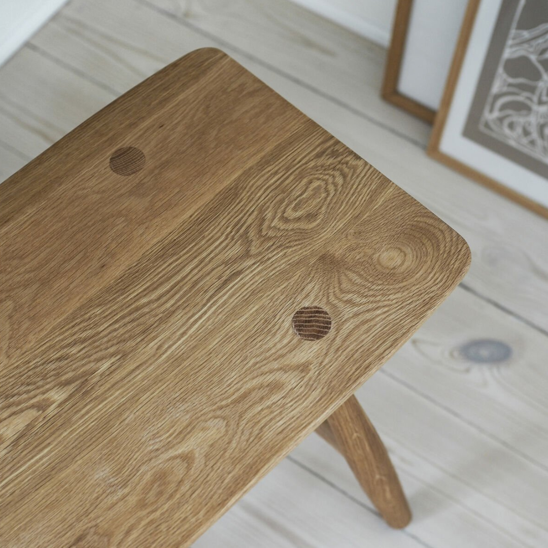 Oiled Oak Stool