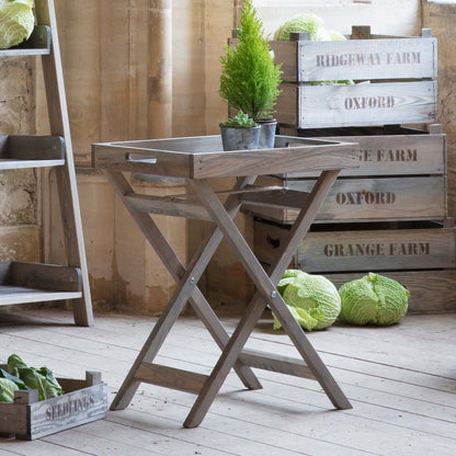 Folding butlers tray in a relaxed country style