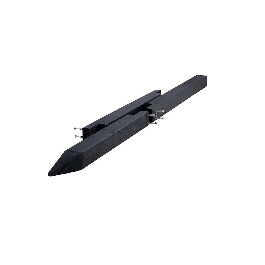 3 part mounting post for birdfeeders in black