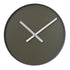 minimal large wall clock in tarmac colour