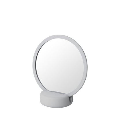vanity mirror in pale grey