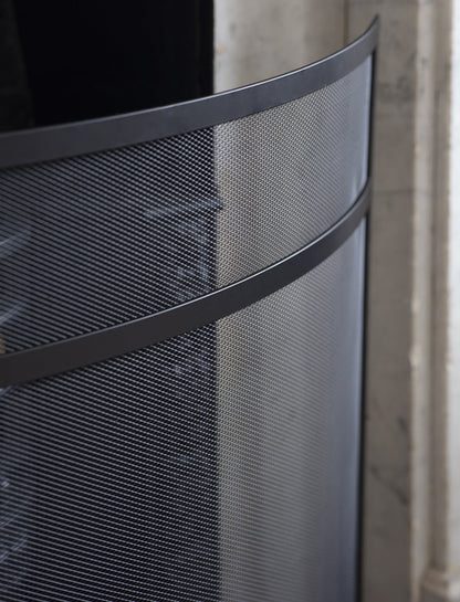 contemporary curved firescreen 