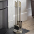 Brass Finish Fireside Tools Set