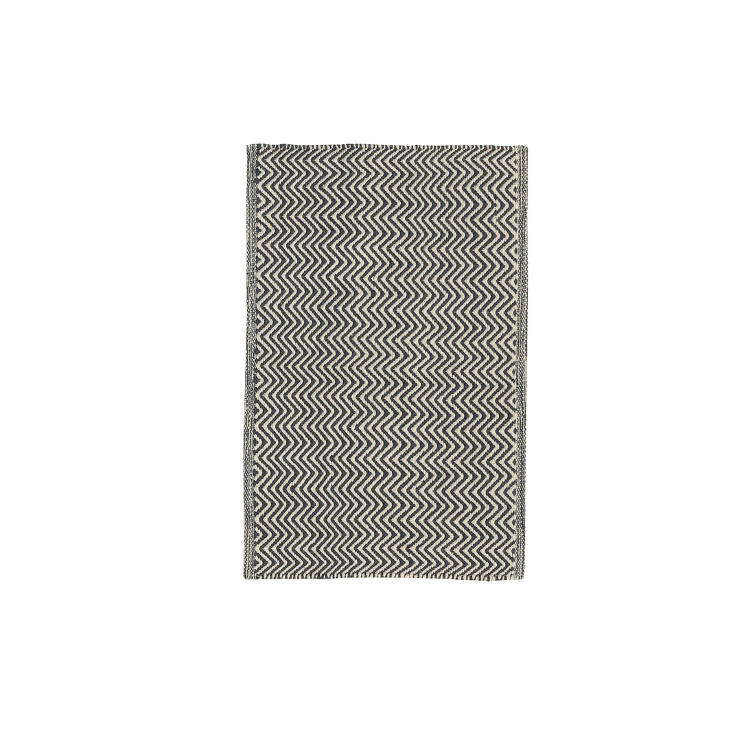 navy herringbone chhatwell PET floor rug small door mat
