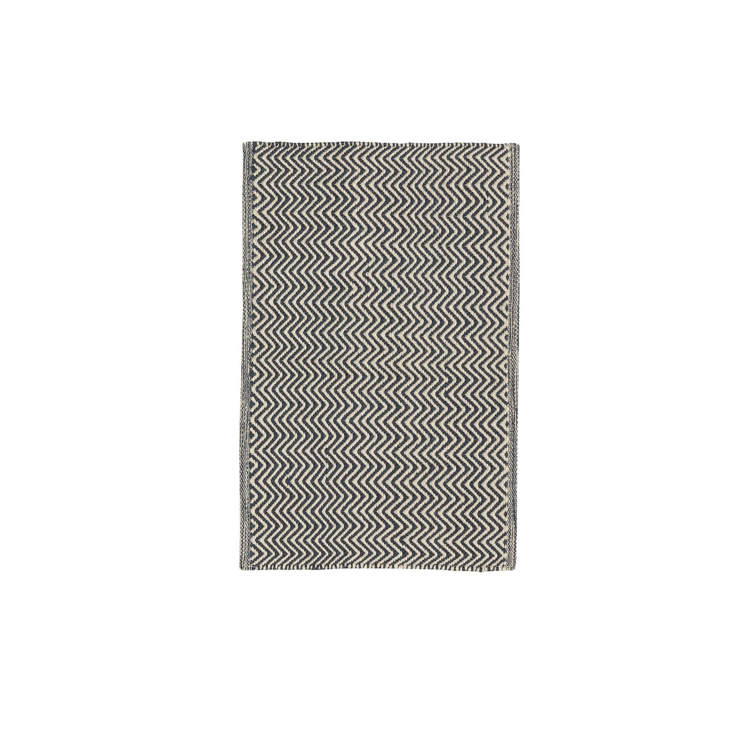 navy herringbone chhatwell PET floor rug small door mat