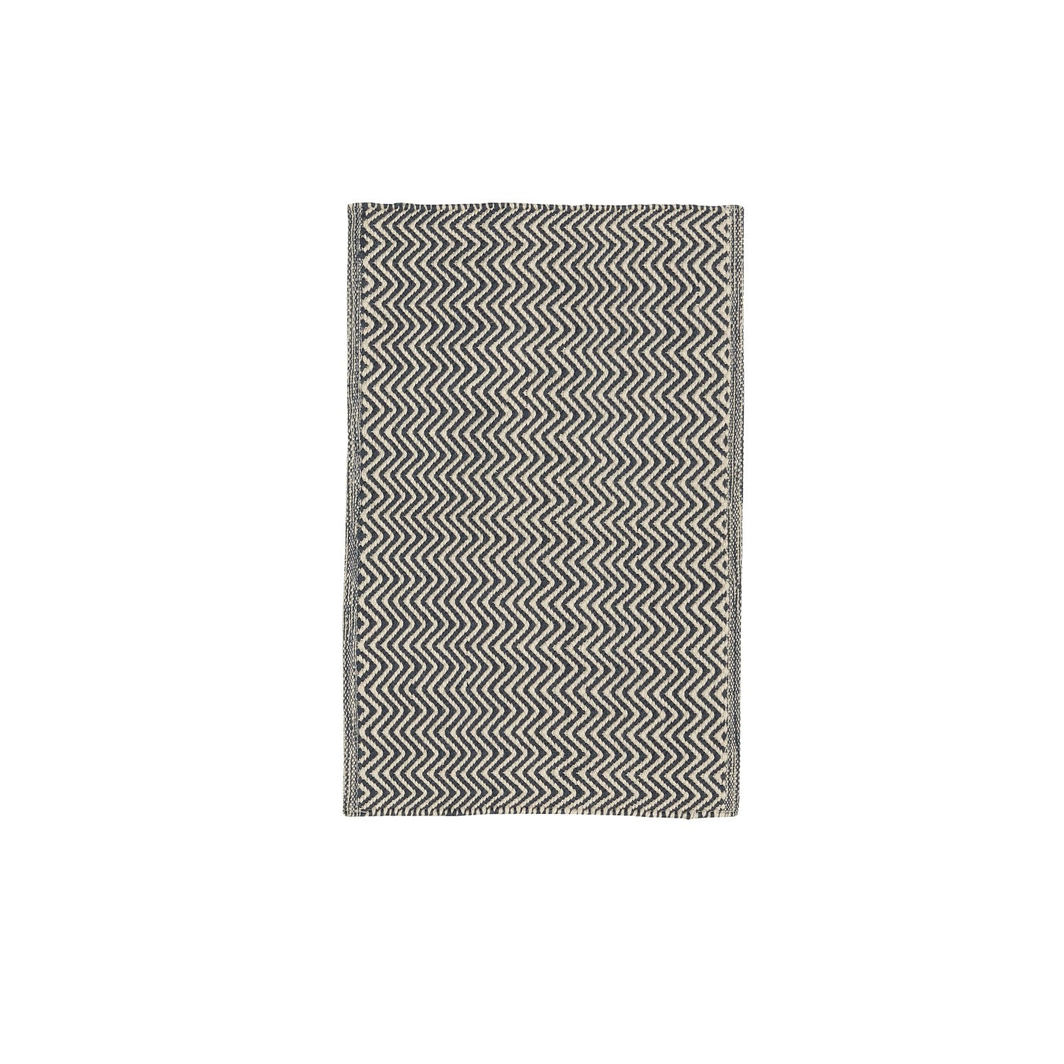 navy herringbone chhatwell PET floor rug small door mat