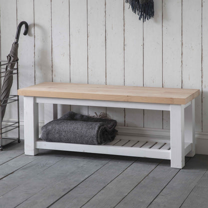Hallway Bench with Beech Top