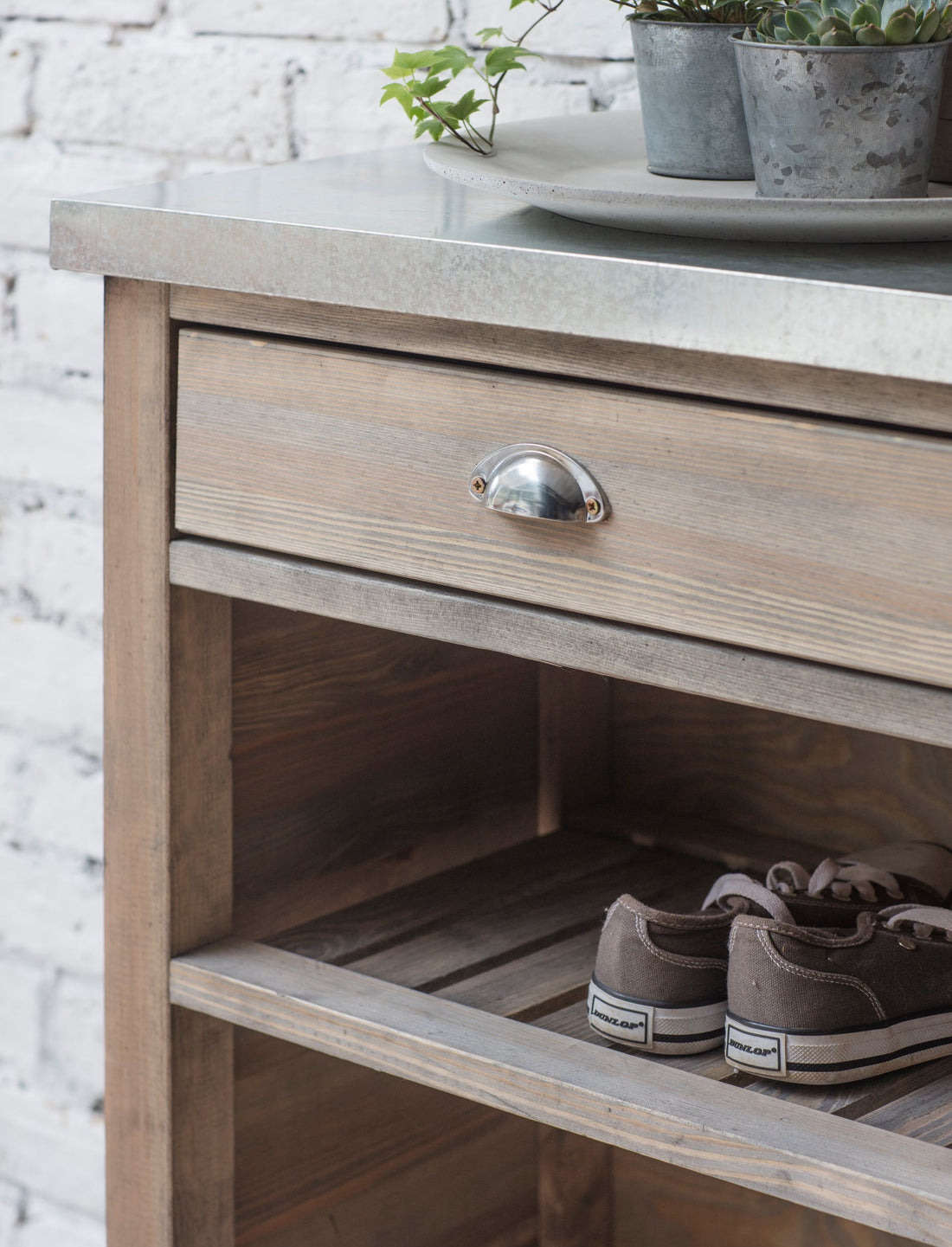utility room storage unit with shelving