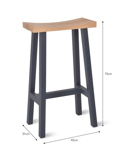 dimensions of the contemporary bar stool 