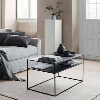 minimalist modern coffee table in metal