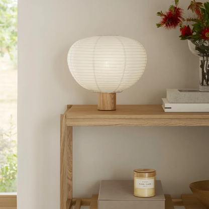 Oak &amp; Ricepaper Lamp in 2 Sizes