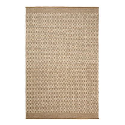 Nordic Geometric Rug in Beige &amp; White - 2 sizes