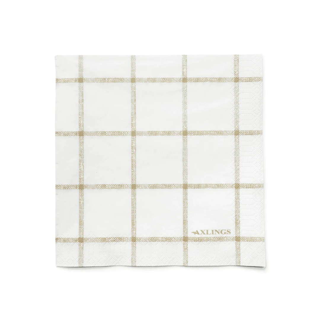 Check 50 Paper Napkins - 4 colours