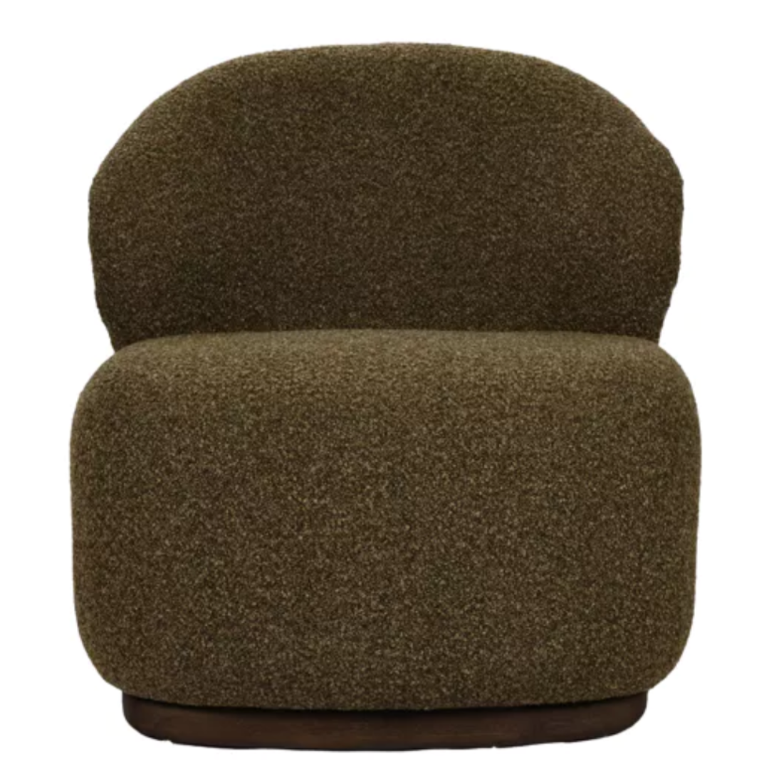Brown Soft Curve Lounge Chair