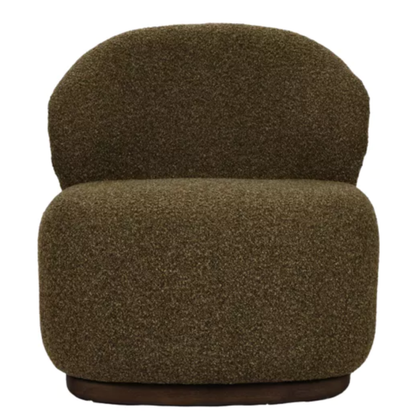 Brown Soft Curve Lounge Chair