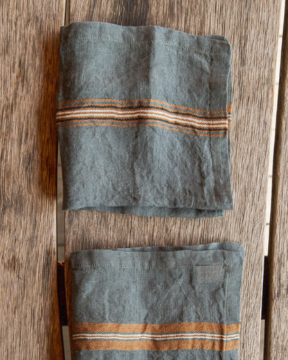 Kea Stripe Linen Napkin 42 x 42cm