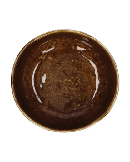 Brown Ceramic Soup Bowl