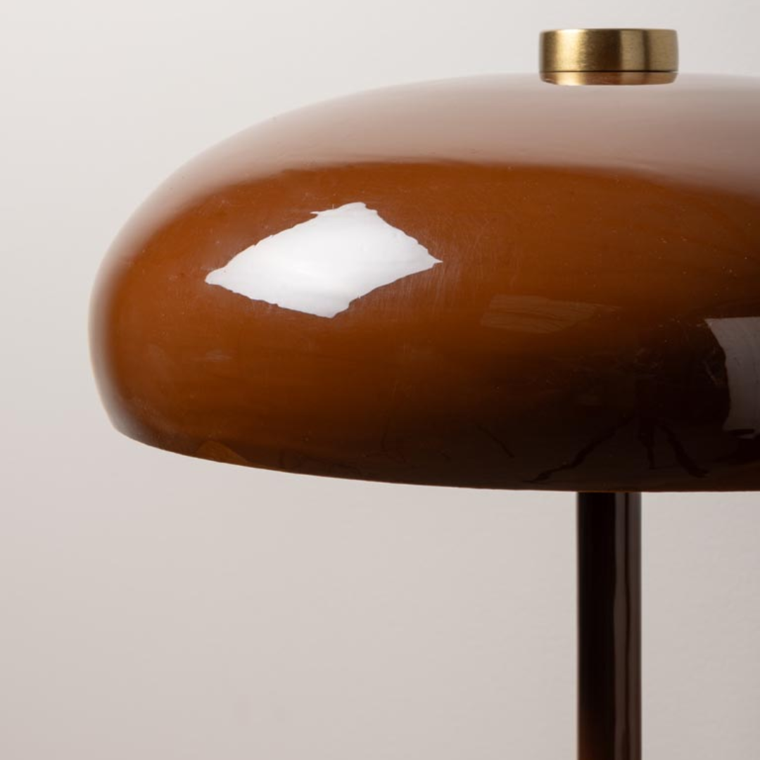 Saffron &amp; Brown Table Lamp