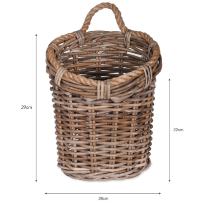 Hanging Rattan Basket