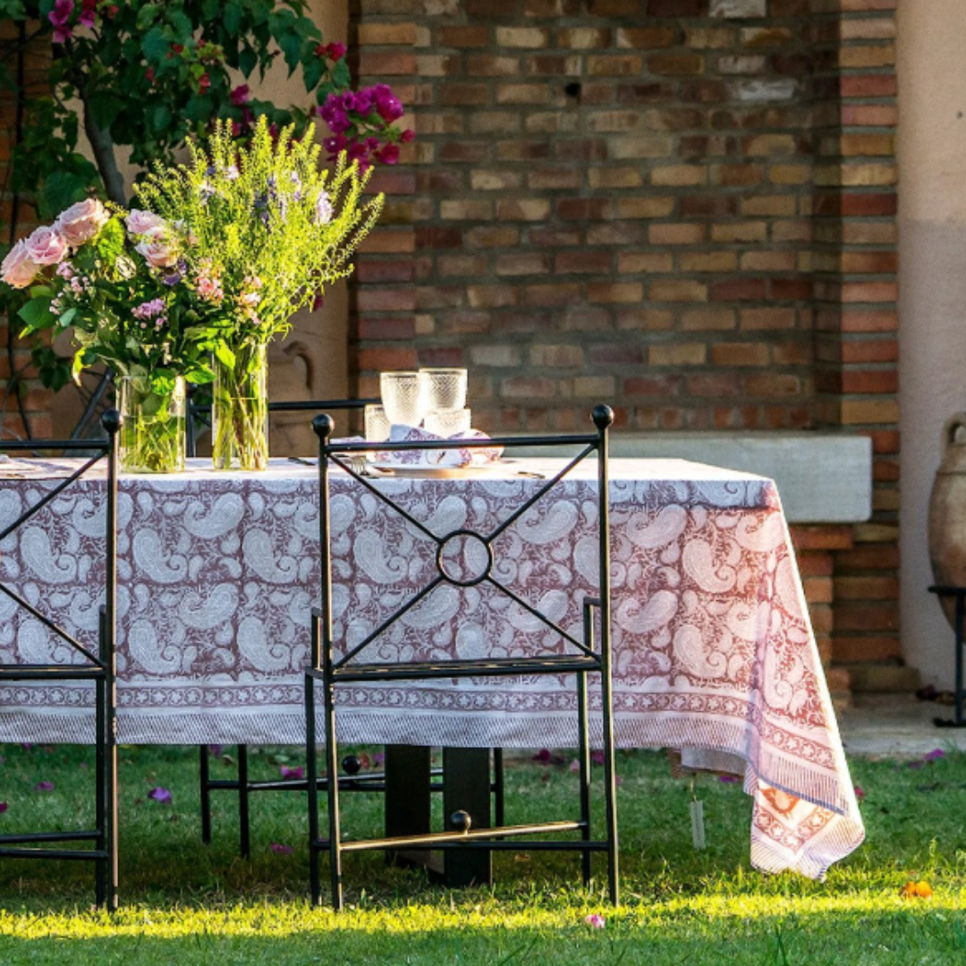 Big Paisley Tablecloth 170 x 270cm - colours