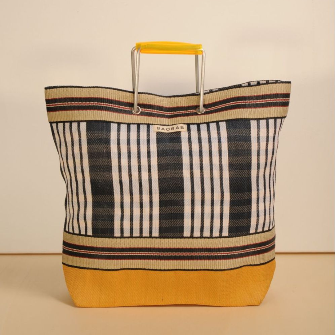 Striped Recycled Shopping Bag in 3 Colours