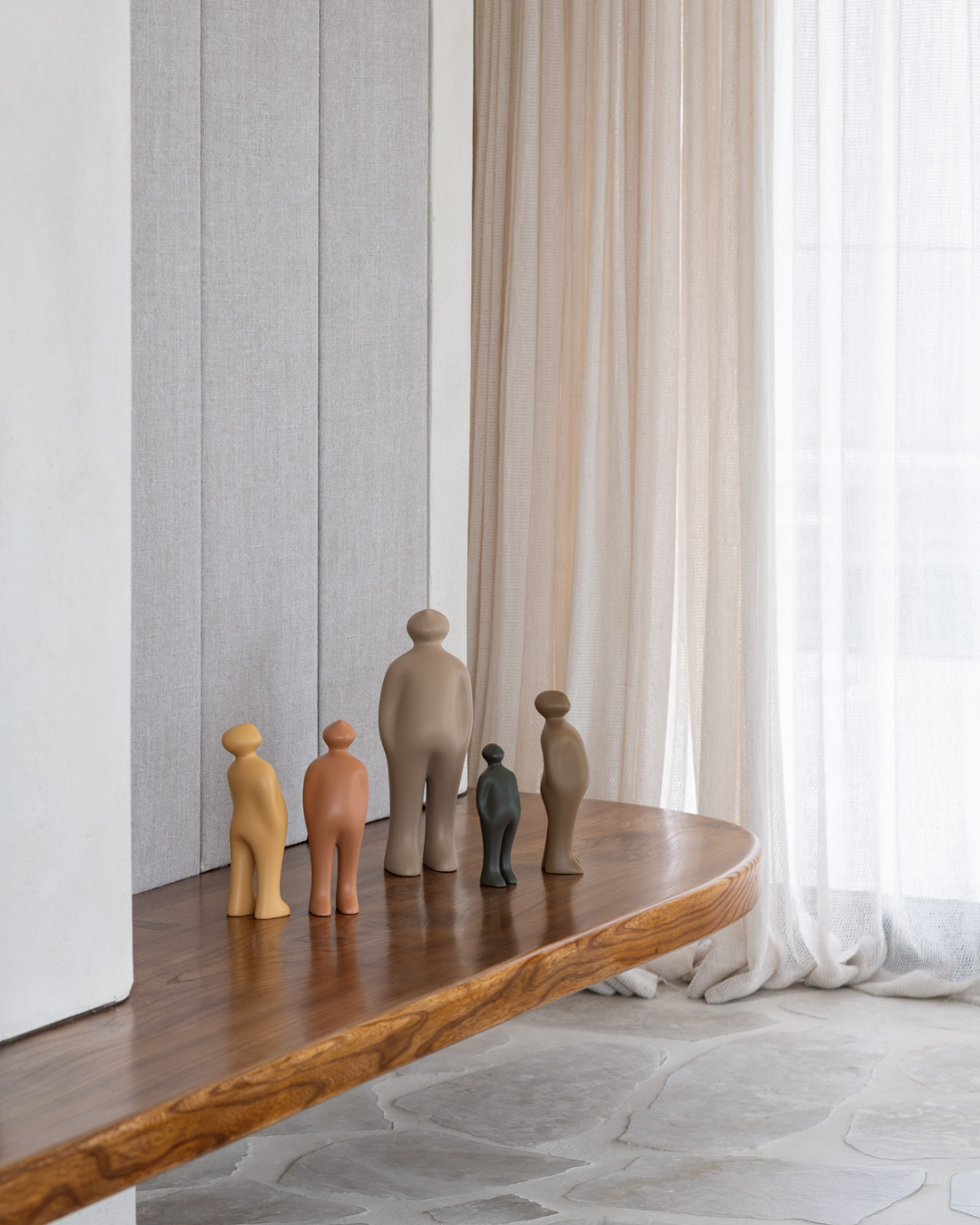 Brown Ceramic Figure in 2 Sizes