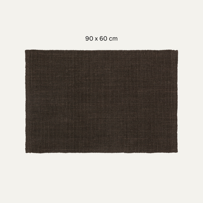 Dark Brown Jute Rug - 3 sizes