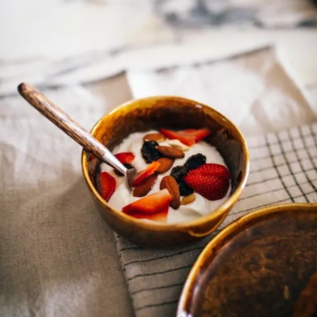 Brown Ceramic Dinner Set