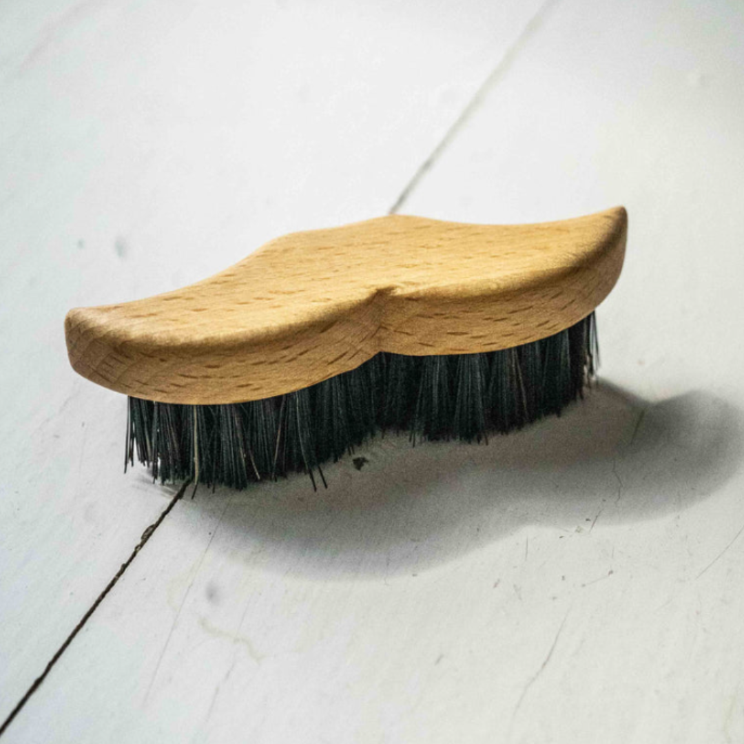 Beard Brush in Moustache Shape