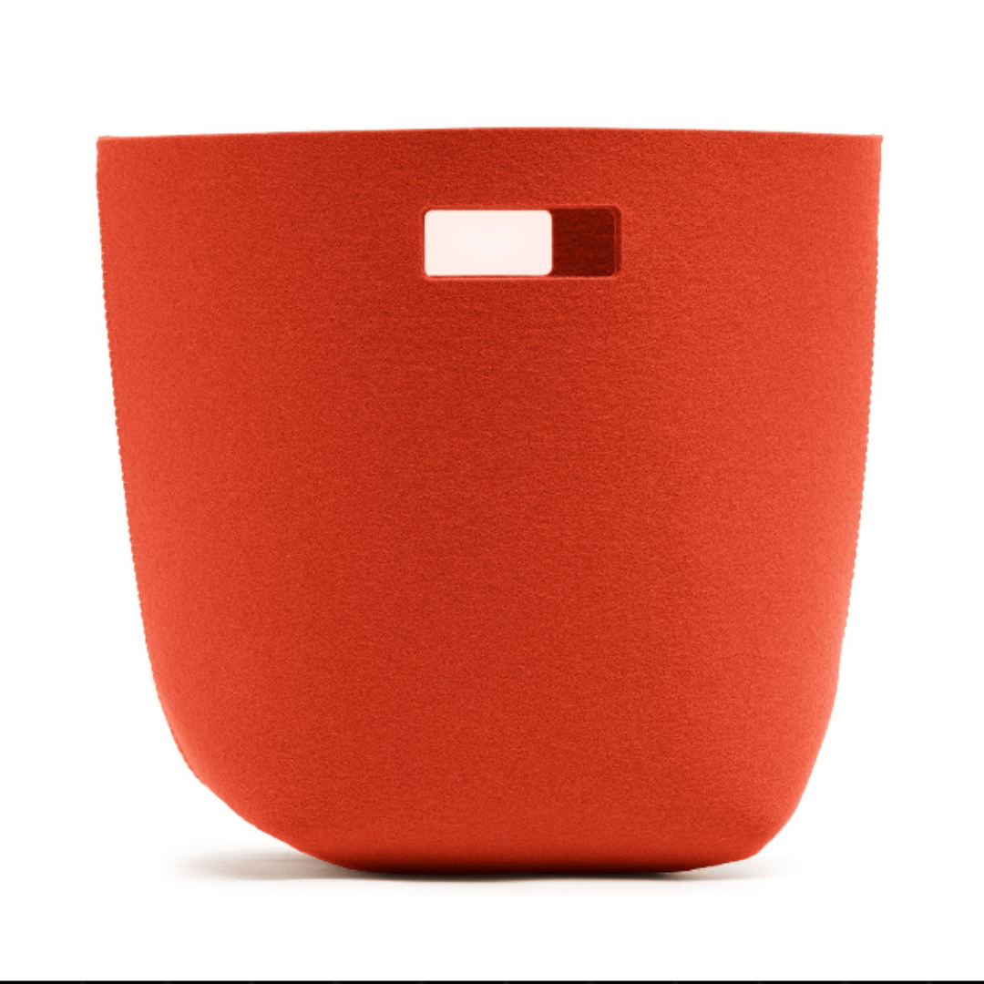 Felt Bag Basket with Cut Out Handle in 2 Colours