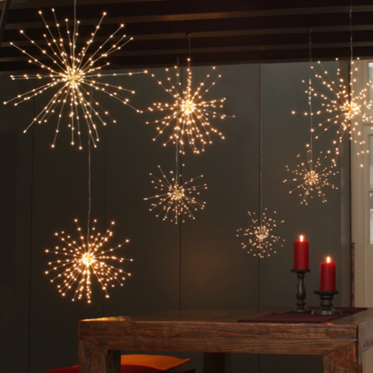 LED Copper Starburst in 3 Sizes