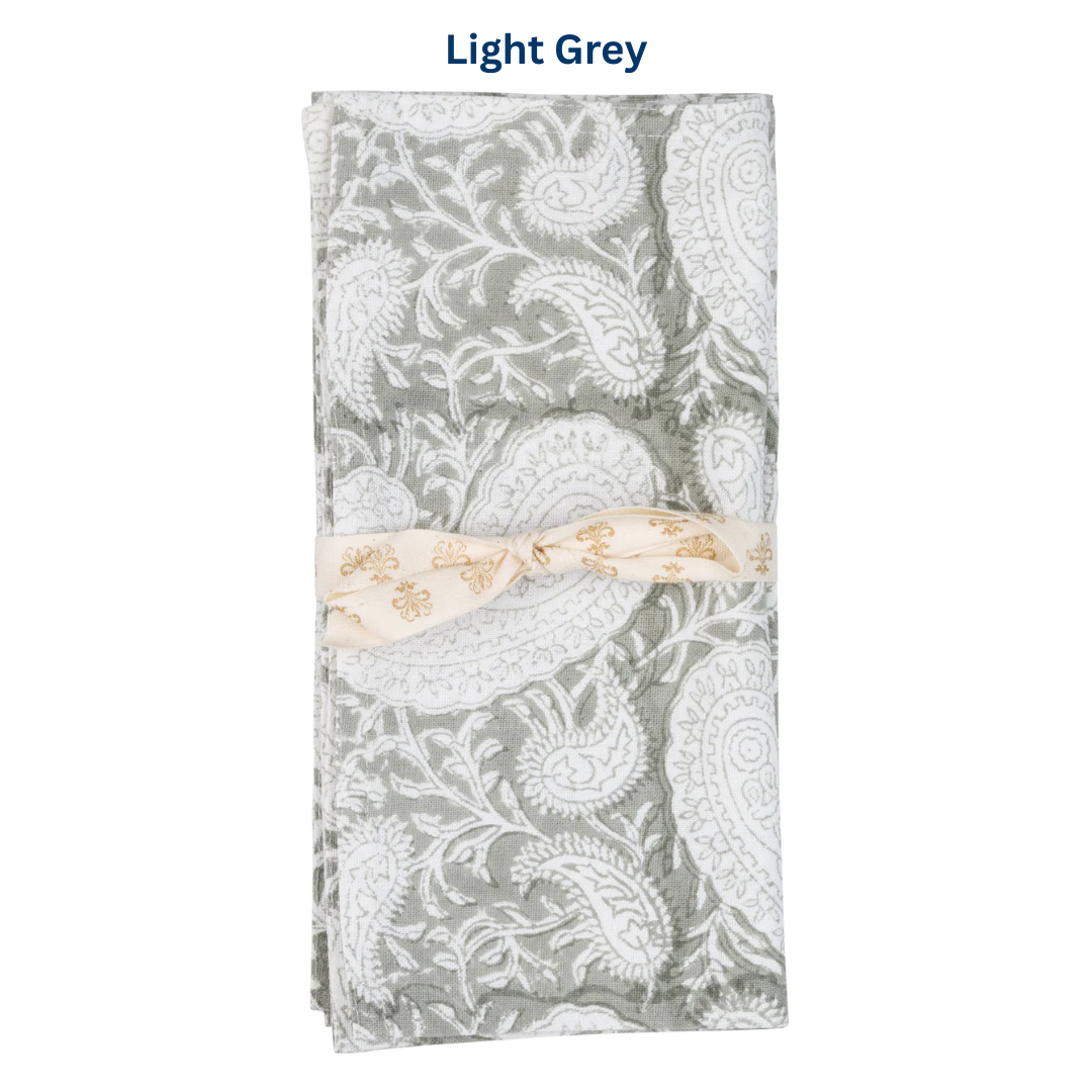 Big Paisley Napkin Set of 4 in 8 colours
