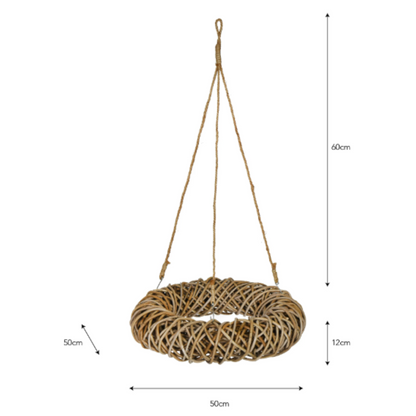 Rattan Ceiling Wreath