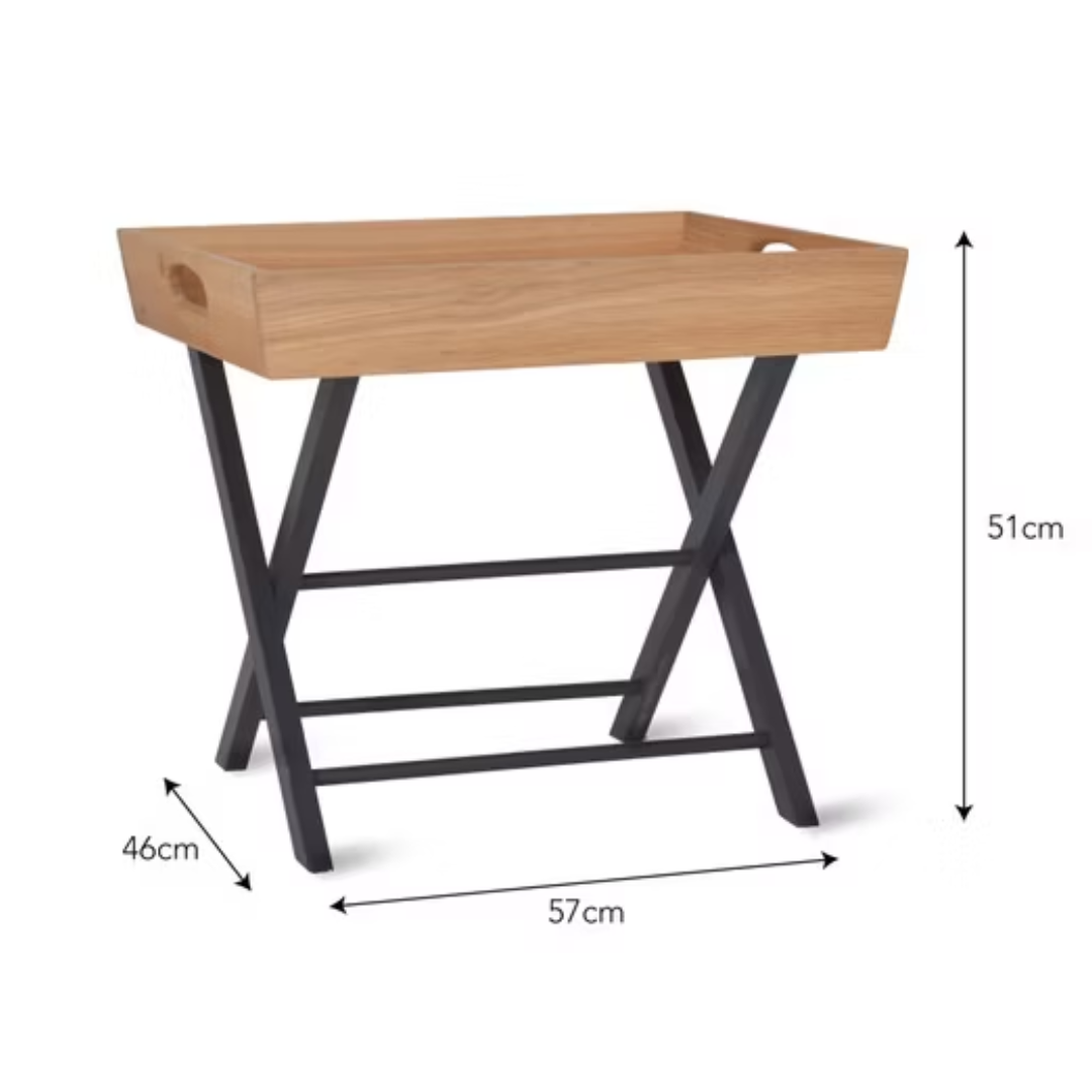 Butlers Side Tray Table in Carbon