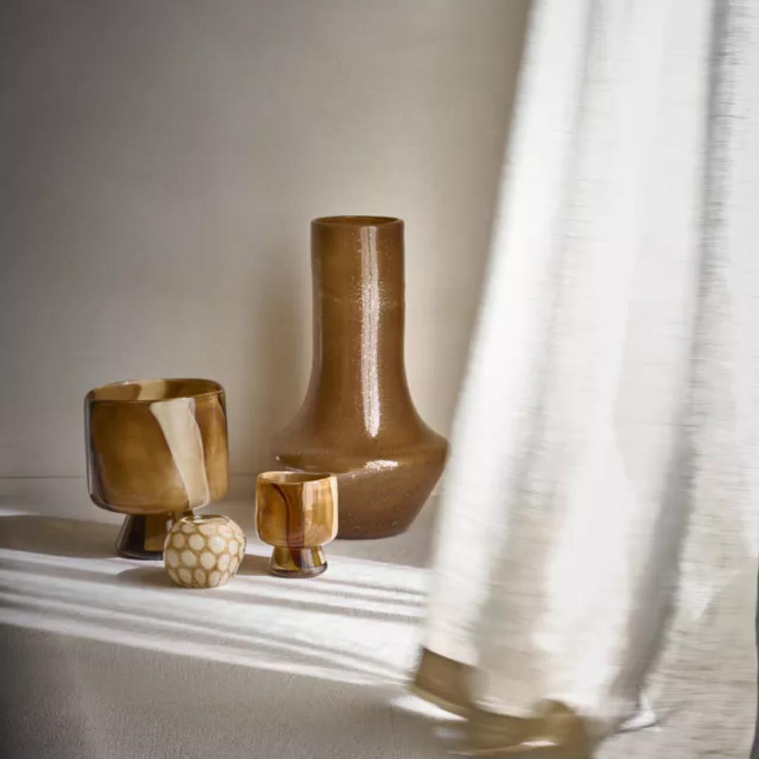 Camel Glass Vase