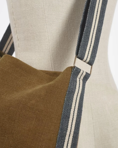 Oak Linen Cross Body Bag
