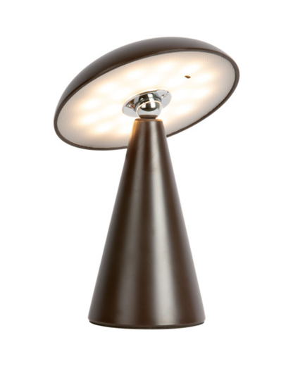 Dark Brown Halo LED Table &amp; Wall Lamp Small