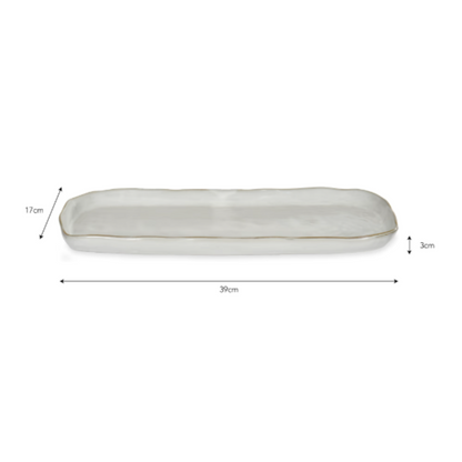 Ceramic Serving Tray White