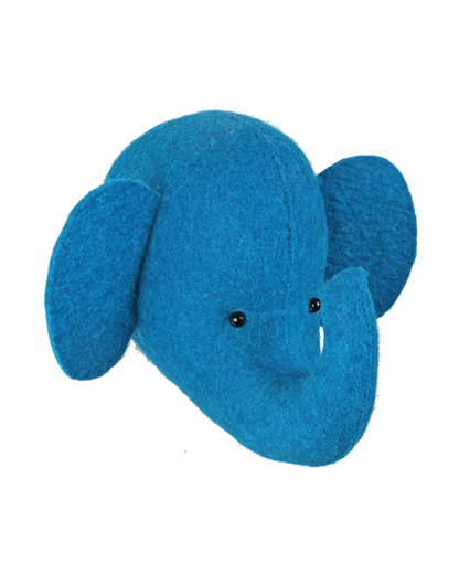 Mini Felt Elephant Head in 5 Colours