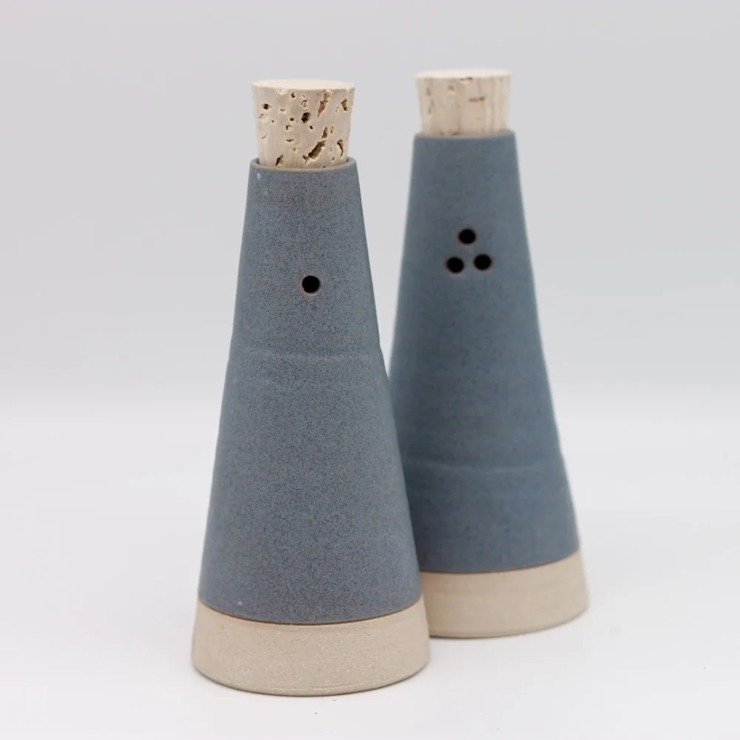 Ceramic Salt &amp; Pepper Set in 4 Colours