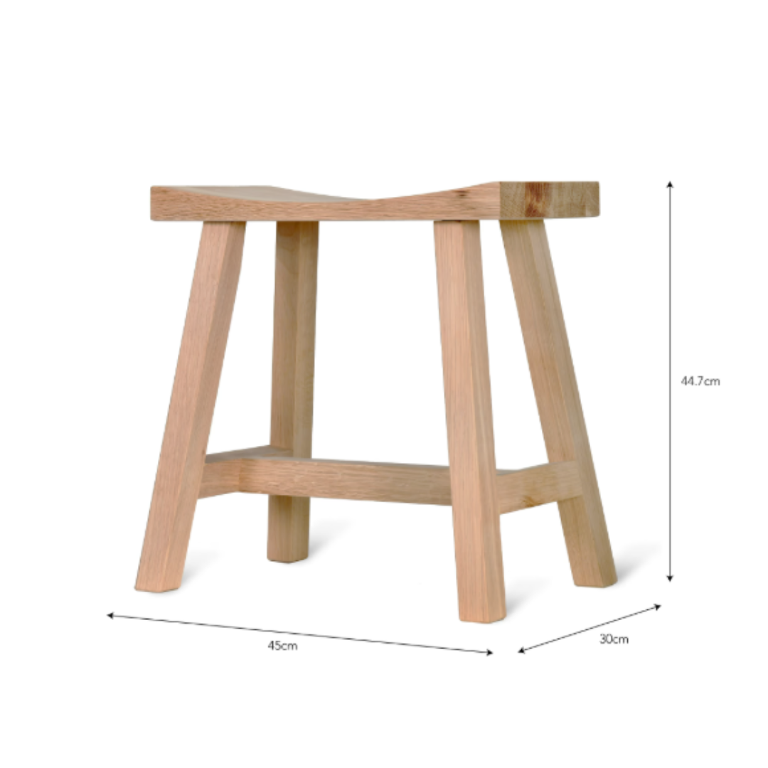 Small Stool in Natural or Carbon