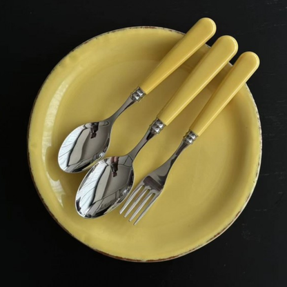 Yellow Cutlery Set